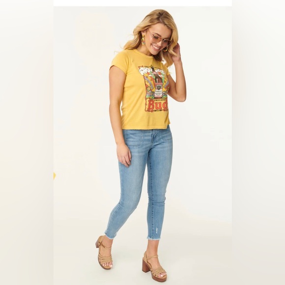 Light Blue Wash Front Pocket Skinny Jeans size 27 - Picture 1 of 3